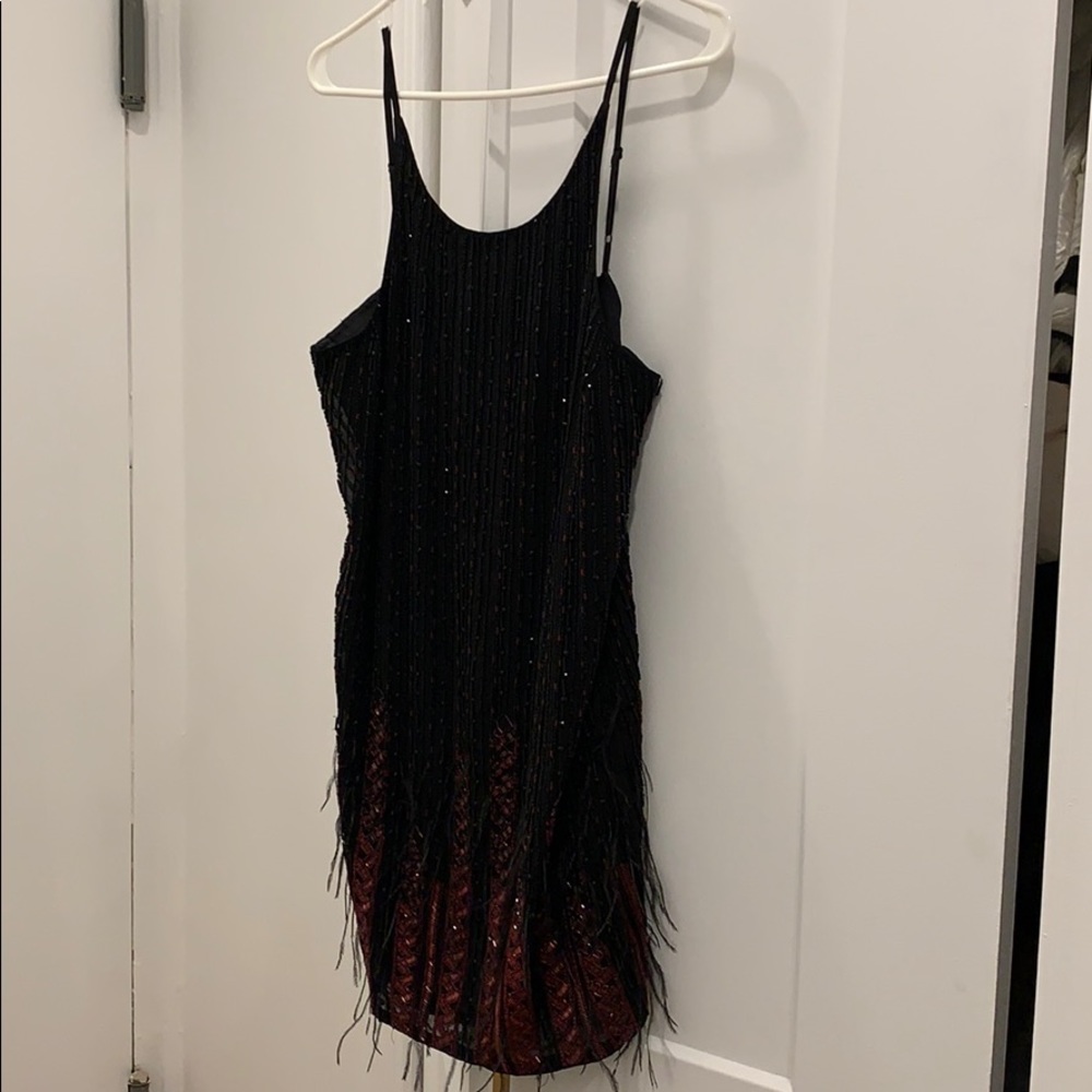 Parker Black and Red sequins dress. Size M